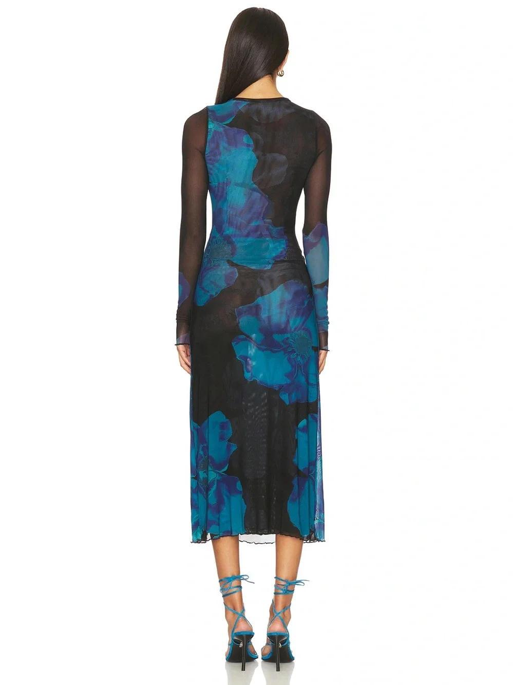 Free People Gianni Maxi Dress in Night Combo L